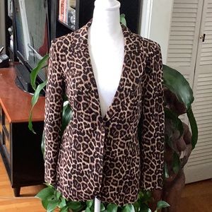 Tahari animal print jacket